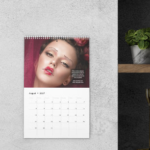 Grote foto's visagist portfolio kalender