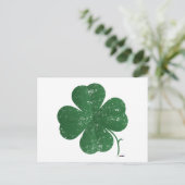 Grote Four Leaf Clover -  stijl Briefkaart (Staand voorkant)