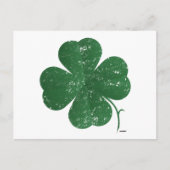 Grote Four Leaf Clover - stijl Briefkaart (Voorkant)