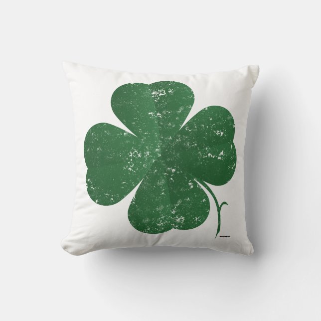 Grote Four Leaf Clover -  stijl Kussen (Voorkant)