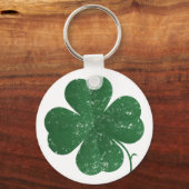 Grote Four Leaf Clover - stijl Sleutelhanger (Voorkant)