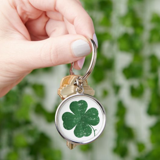 Grote Four Leaf Clover -  stijl Sleutelhanger (Hand)