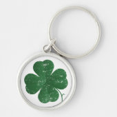 Grote Four Leaf Clover -  stijl Sleutelhanger (Voorkant)