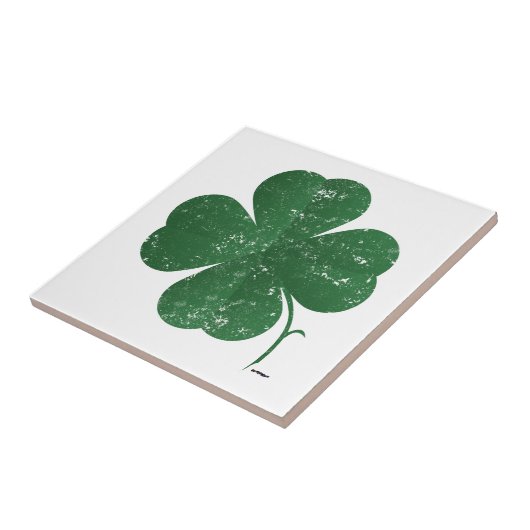 Grote Four Leaf Clover - stijl Tegeltje (Zijkant)