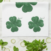 Grote Four Leaf Clover - stijl Theedoek (Gevouwen)
