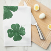 Grote Four Leaf Clover - stijl Theedoek (Quarter Fold)