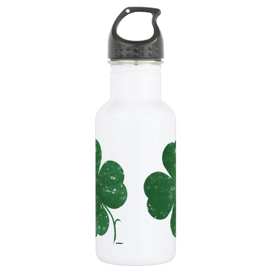 Grote Four Leaf Clover -  stijl Waterfles (Voorkant)