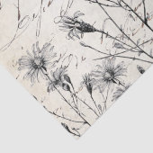 GROTE Franse ontkoppeling van Wildbloemdragonfly v Tissuepapier (Detail)