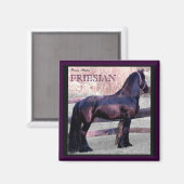 Grote Friese Paardenmagneet 2 Magneet (Voorkant / Achterkant)