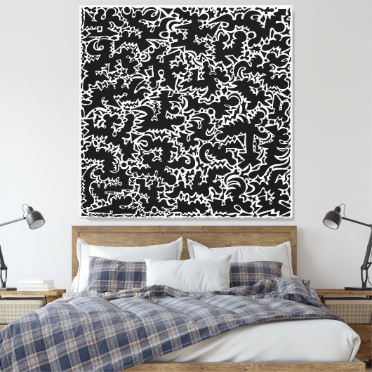 Grote Friggin Tribal Canvas Print (Insitu (Slaapkamer))