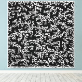 Grote Friggin Tribal Canvas Print (Insitu (Houten vloer))