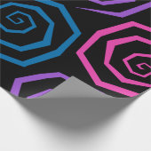 Grote Funky Swirls Cadeaupapier (Hoek)
