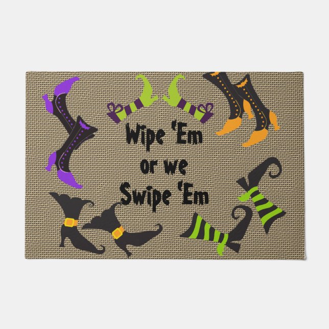 Grote Funny Halloween Doormat Deurmat (Voorkant)