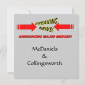 Grote fusie trouwdatum kaart (Voorkant)