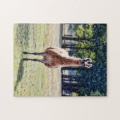 Grote Fuzzy Lama Dierenpuzzel Legpuzzel (Horizontaal)
