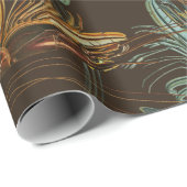 Grote garnaalpatroongarnalen cadeaupapier (Rol Hoek)