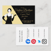 Grote Gatsby 1920s Flapper boutique mode shop Visitekaartje (Voorkant / Achterkant)