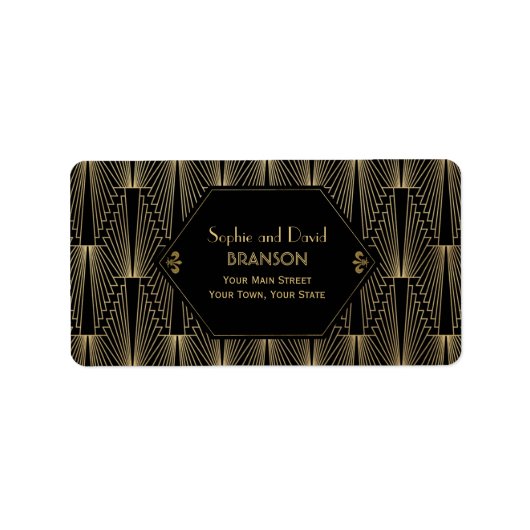 Grote Gatsby 1920s-rituelen van 20s Kunst Deco Wed Etiket (Voorkant)