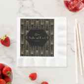 Grote Gatsby 1920s-rituelen van 20s Kunst Deco Wed Servetten (Insitu)