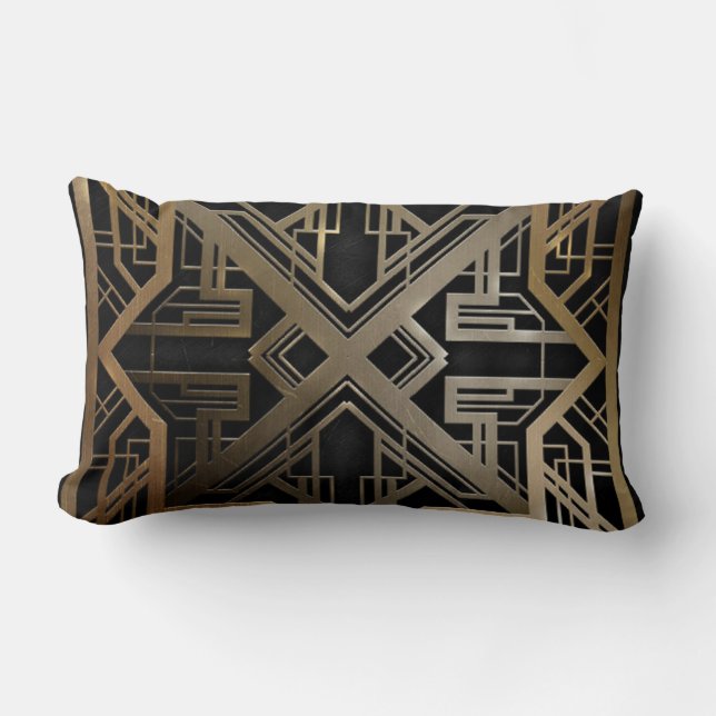Grote Gatsby Art Deco Stijl Kussen (Voorkant)