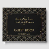 Grote Gatsby  Art Deco Wedding Gastenboek (Voorkant)