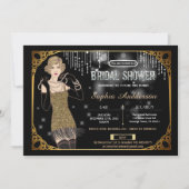 Grote Gatsby-bridal douchegelluier Kaart (Voorkant)