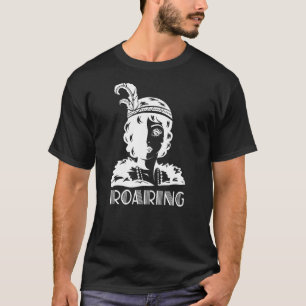 Grote Gatsby Glamoureuze Woman Flapper voor de Roa T-shirt