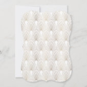 Grote Gatsby Gold White Wedding, 20-jarige zwerver Kaart (Achterkant)