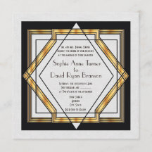 Grote Gatsby Goud Witte Art Deco Trouwdag