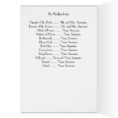 Grote Gatsby Gouden Art Deco Huwelijksprogramma's (Binnen (Links))