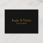 Grote Gatsby jaren 1920 Art Deco Trouwplaats Kaart Plaatskaartje (Achterkant)