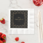 Grote Gatsby  jaren 20 Art Deco Wedding Servet (Insitu)