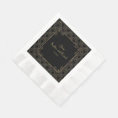 Grote Gatsby  jaren 20 Art Deco Wedding Servet (Hoek)