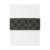 Grote Gatsby jaren 20 Art Deco Wedding Uitnodigingen Wikkel (Achterkant Voorbeeld)