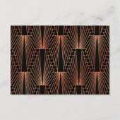 Grote Gatsby Koperbruiloft Gift Wish bij het zwerv Informatiekaartje (Achterkant)