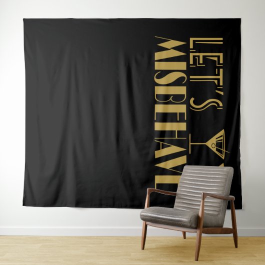 Grote Gatsby Let's MisGedragsbalk Wandkleed (In Situ (horizontaal))