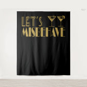 Grote Gatsby Let's MisGedragsbalk Wandkleed (Voorkant)