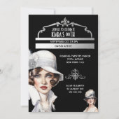 Grote Gatsby luxe vrouw verjaardag in jaren '20 st Kaart (Voorkant)