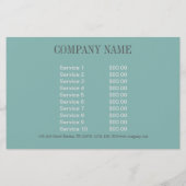 Grote Gatsby-meisje schoonheidssalon make-up haars Flyer (Achterkant)