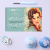 Grote Gatsby-meisje schoonheidssalon make-up haars Flyer (Enkel)