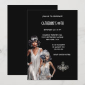 Grote Gatsby melanine dames luxe verjaardag Kaart (Voorkant / Achterkant)