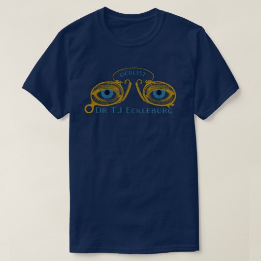 Grote Gatsby-ogen van Eckleburg T-shirt (Design voorkant)