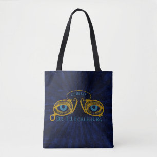 Grote Gatsby-ogen van Eckleburg Tote Bag