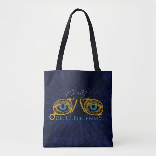 Grote Gatsby-ogen van Eckleburg Tote Bag (Voorkant)