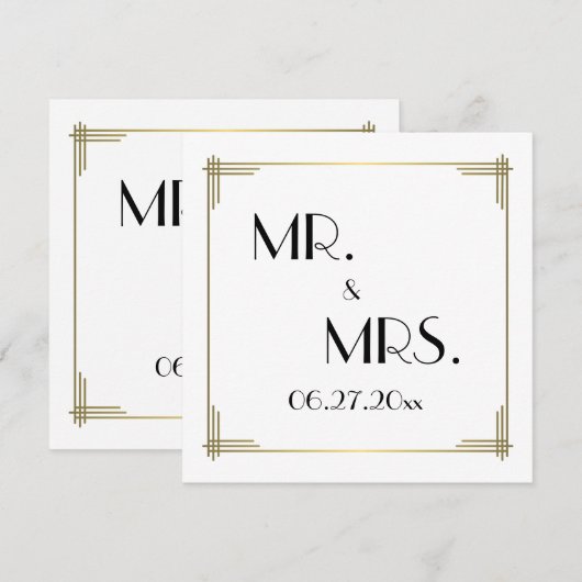 Grote Gatsby Witte Kaart Doos Kaarten (Voorkant / Achterkant)