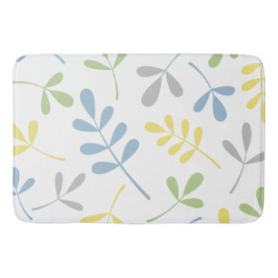 Grote geassorteerde bladeren blauw groen grijs gee badmat