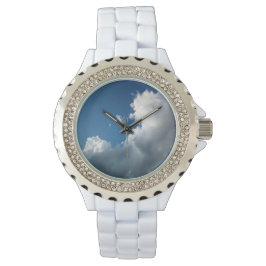 Grote gebogen wolk horloge