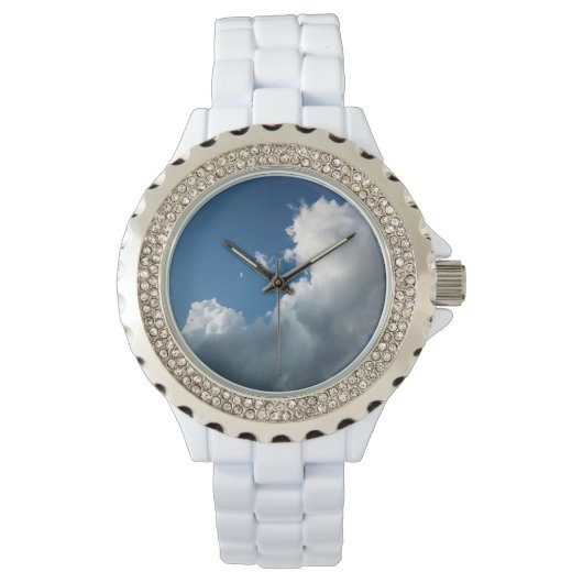 Grote gebogen wolk horloge (Voorkant)