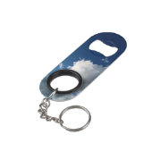 Grote gebogen wolk mini flessenopener (Achterkant Gekanteld)