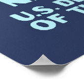 Grote  geelsteen WPA-reis Poster (Hoek)